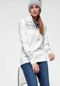 KangaROOS Sweatshirt met trendy print voor en op de mouwen