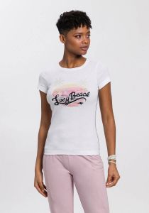 KangaROOS T-shirt met "long beach"-print