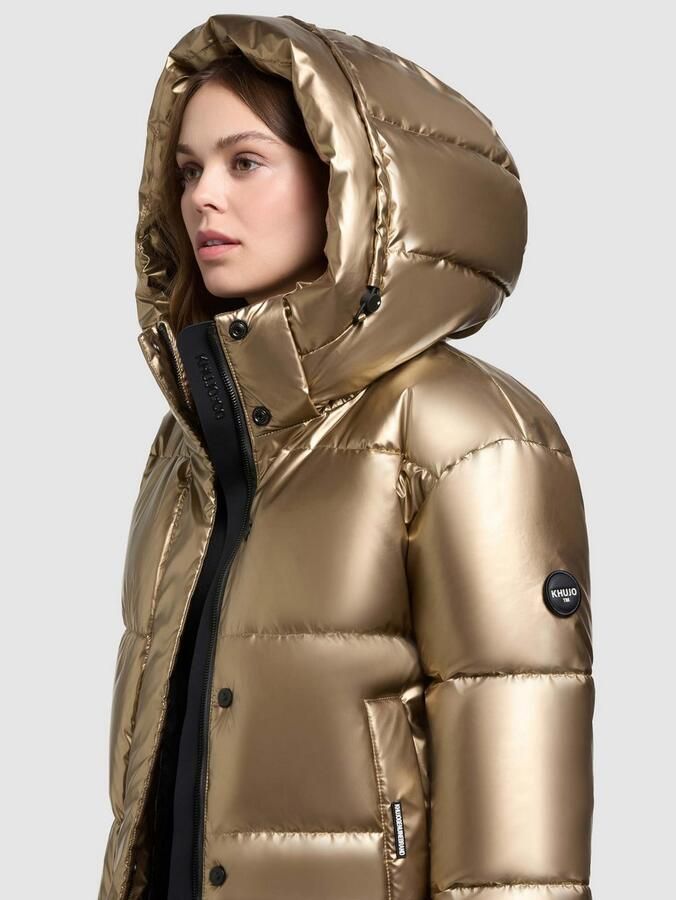 Khujo Gewatteerde jas DEVINA2 SHINY afneembare capuchon windvanger met magneetsluiting - Foto 2
