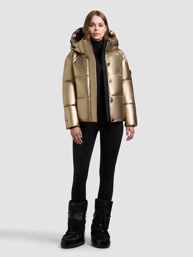 Khujo Gewatteerde jas DEVINA2 SHINY afneembare capuchon windvanger met magneetsluiting - Foto 3