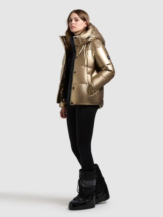 Khujo Gewatteerde jas DEVINA2 SHINY afneembare capuchon windvanger met magneetsluiting - Foto 4