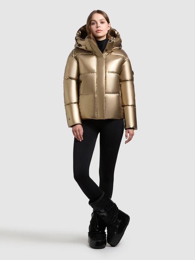 Khujo Gewatteerde jas DEVINA2 SHINY afneembare capuchon windvanger met magneetsluiting - Foto 7