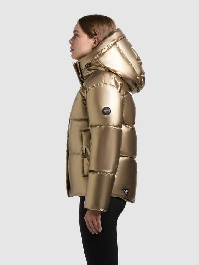 Khujo Gewatteerde jas DEVINA2 SHINY afneembare capuchon windvanger met magneetsluiting - Foto 5