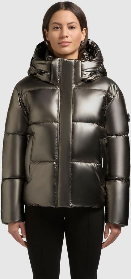 Khujo Gewatteerde jas DEVINA2 SHINY afneembare capuchon windvanger met magneetsluiting - Foto 8