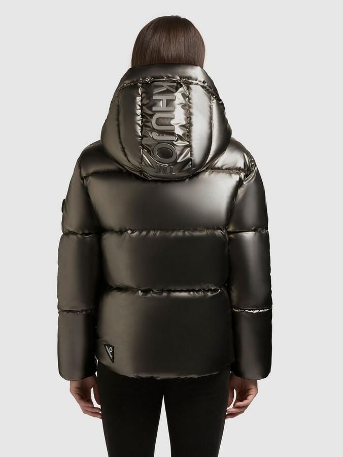 Khujo Gewatteerde jas DEVINA2 SHINY afneembare capuchon windvanger met magneetsluiting - Foto 3