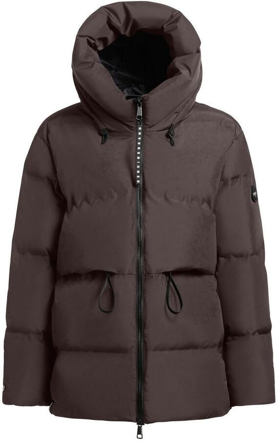 Khujo Regular fit gewatteerde lange jas met logoprint model 'Darka' - Foto 8