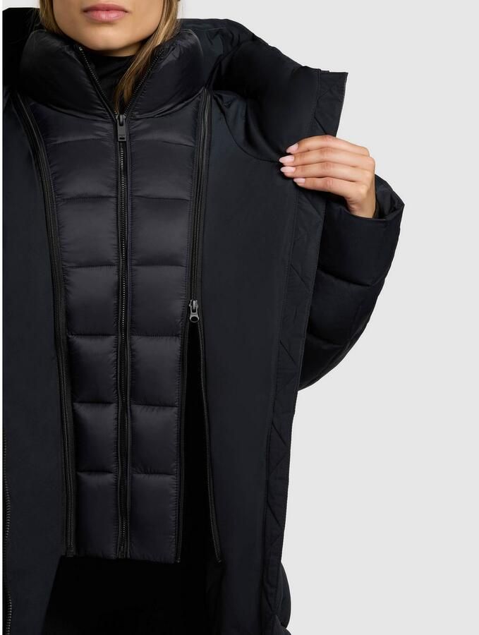 Khujo Gewatteerde jas FISKA Capuchon met elastisch trekkoord