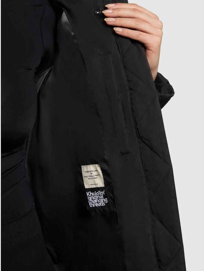 Khujo Gewatteerde jas GRAYA2 Windvanger met magnetische sluiting