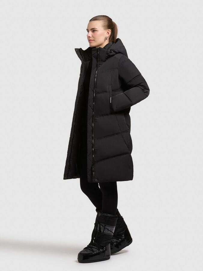 Khujo Gewatteerde jas GRAYA2 Windvanger met magnetische sluiting - Foto 3