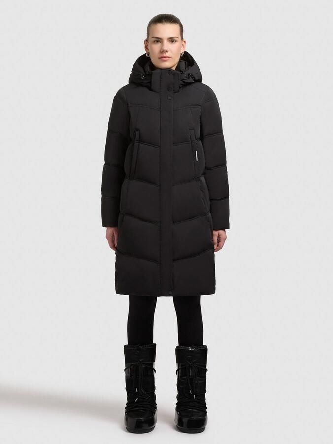 Khujo Gewatteerde jas GRAYA2 Windvanger met magnetische sluiting - Foto 4