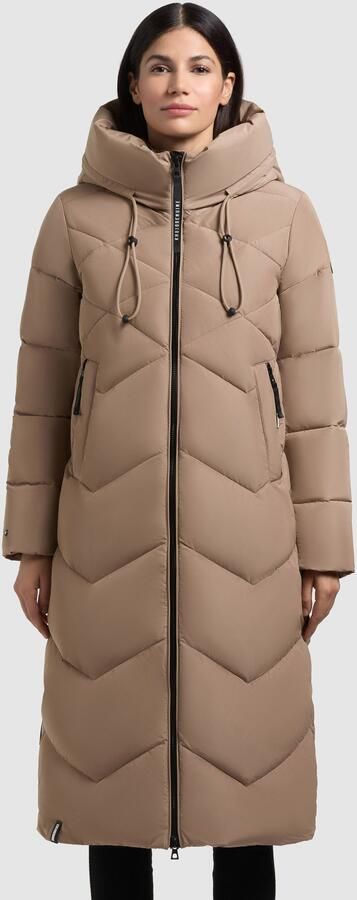 Khujo Gewatteerde jas LINARI binnenliggende opstaande kraag elastische chetten aan de mouwvoering - Foto 9