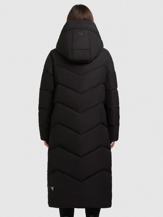 Khujo Gewatteerde jas LINARI binnenliggende opstaande kraag elastische chetten aan de mouwvoering - Foto 2