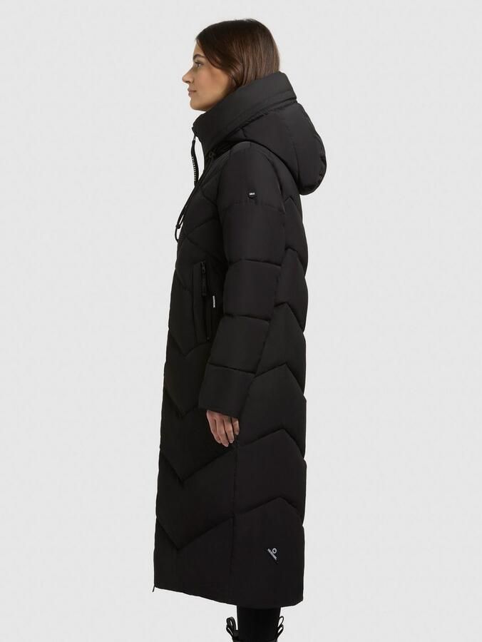 Khujo Gewatteerde jas LINARI binnenliggende opstaande kraag elastische chetten aan de mouwvoering - Foto 3