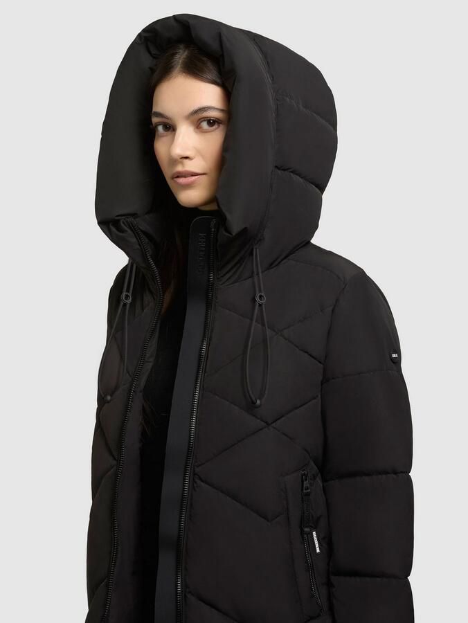 Khujo Gewatteerde jas LINARI binnenliggende opstaande kraag elastische chetten aan de mouwvoering - Foto 4