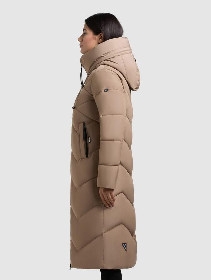 Khujo Gewatteerde jas LINARI binnenliggende opstaande kraag elastische chetten aan de mouwvoering - Foto 2