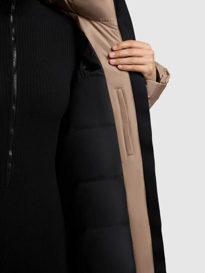 Khujo Gewatteerde jas LINARI binnenliggende opstaande kraag elastische chetten aan de mouwvoering - Foto 3