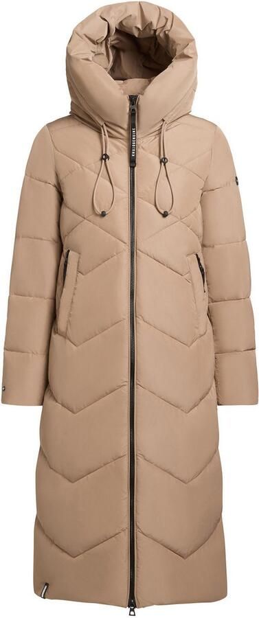 Khujo Gewatteerde jas LINARI binnenliggende opstaande kraag elastische chetten aan de mouwvoering - Foto 8