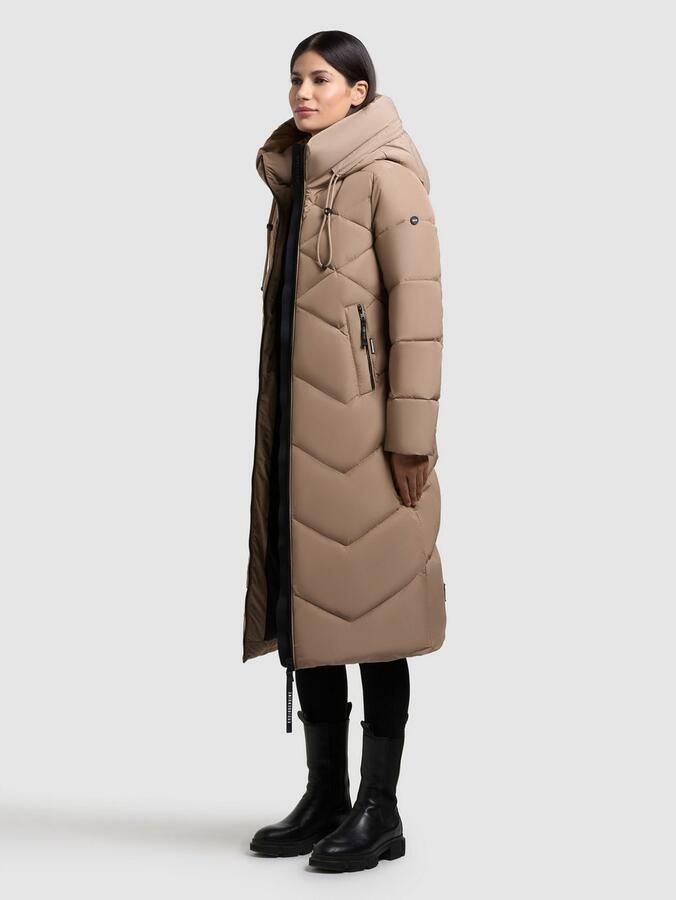 Khujo Gewatteerde jas LINARI binnenliggende opstaande kraag elastische chetten aan de mouwvoering - Foto 6