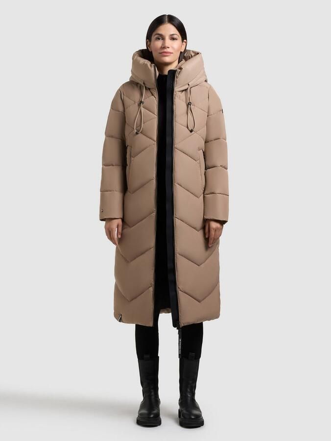 Khujo Gewatteerde jas LINARI binnenliggende opstaande kraag elastische chetten aan de mouwvoering - Foto 7