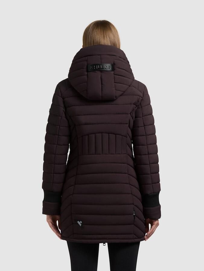 Khujo Regular fit gewatteerde lange jas met gevoerde opstaande kraag model Jilia' - Foto 2
