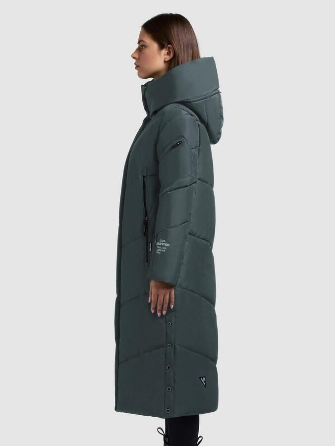 Khujo Gewatteerde jas PULSET MATT grote capuchon ritssluitzakken - Foto 6