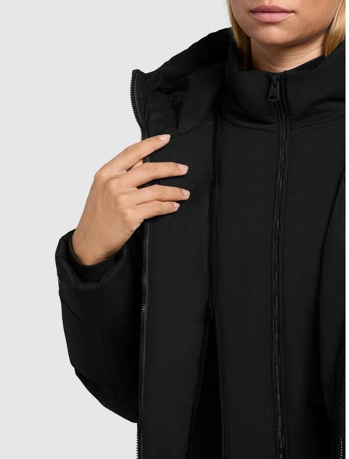 Khujo Gewatteerde jas RABB Applicaties van imitatieleer