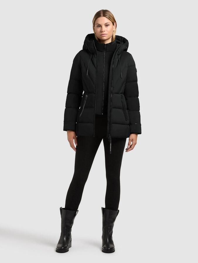 Khujo Gewatteerde jas RABB Applicaties van imitatieleer - Foto 5