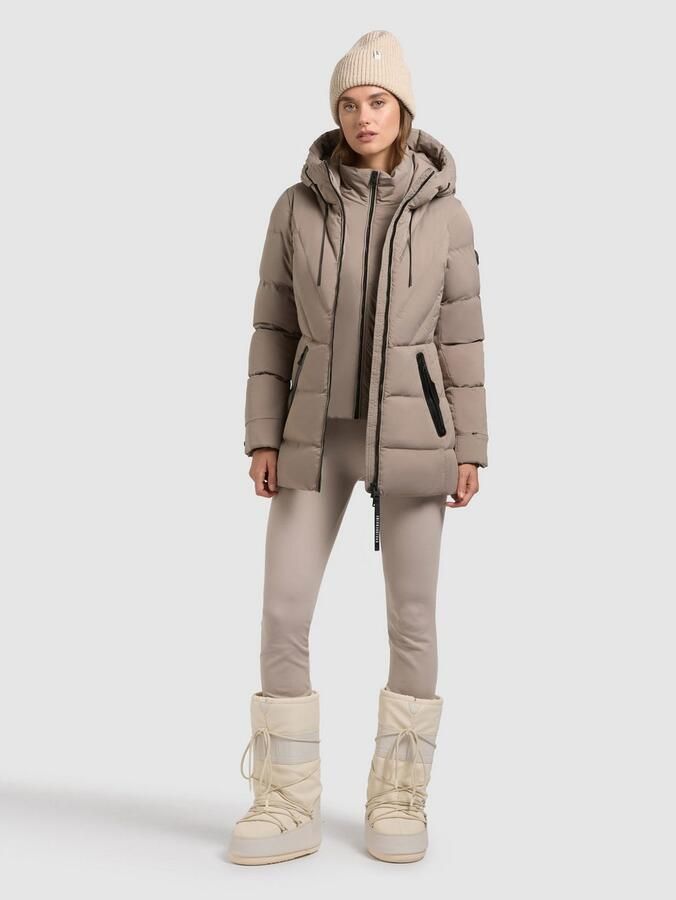 Khujo Gewatteerde jas RABB Applicaties van imitatieleer - Foto 5