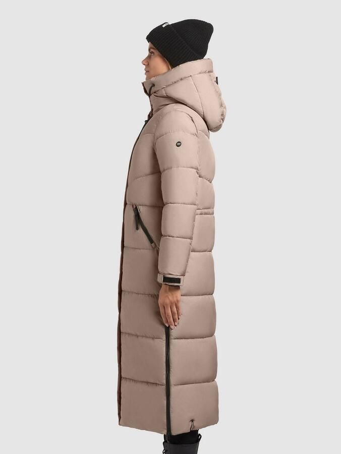 Khujo Gewatteerde lange jas met labelpatch model 'Caius' - Foto 3