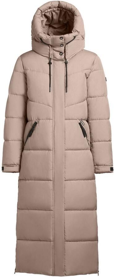 Khujo Gewatteerde lange jas met labelpatch model 'Caius' - Foto 8