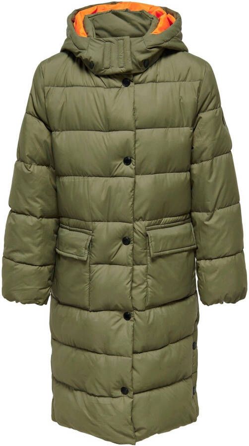 KIDS ONLY Doorgestikte jas KOGNEWCANACE X-LONG PADDED COAT