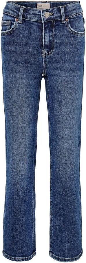 Only KIDS GIRL wide leg jeans KOGJUICY medium blue denim Blauw Effen 116 - Foto 5