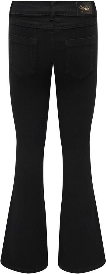 Only KIDS GIRL flared jeans KOGROYAL LIFE black denim Zwart Meisjes Stretchdenim 152