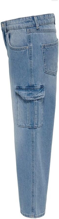 Only KIDS GIRL wide leg jeans KOGHARMONY light blue denim Blauw Effen 128 - Foto 3