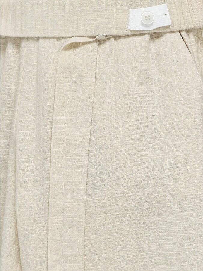 Only Regular fit wijde broek met strikceintuur model 'TIZANA' - Foto 2