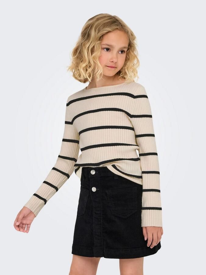 KIDS ONLY Gebreide trui KOGIBI LS RIB BOATNECK CP KNT - Foto 3