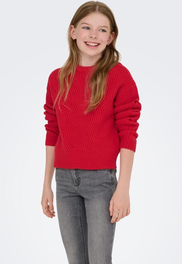 KIDS ONLY Gebreide trui KOGKATIA LS STRUCTURE O-NECK CP KNT - Foto 8