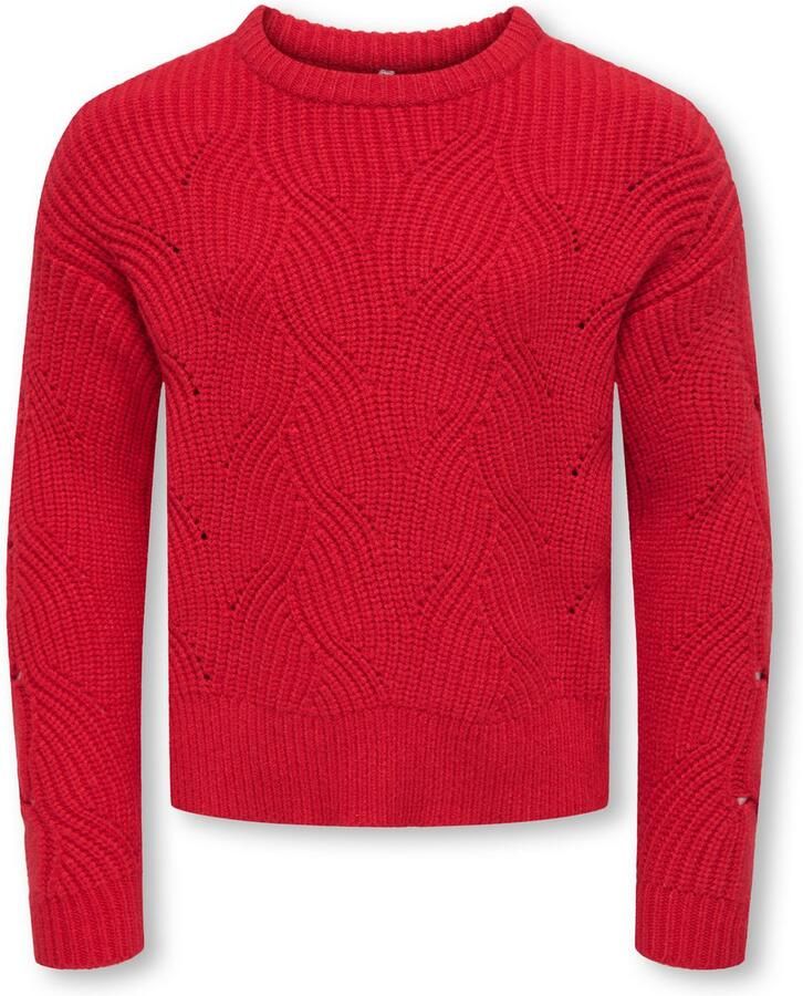 KIDS ONLY Gebreide trui KOGKATIA LS STRUCTURE O-NECK CP KNT