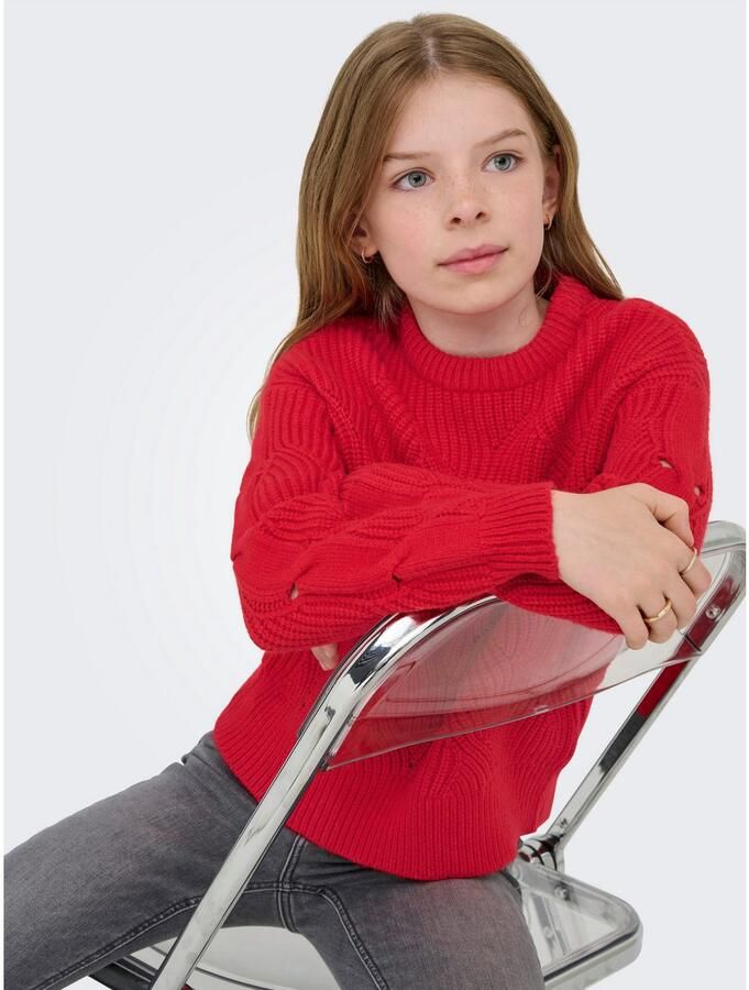 KIDS ONLY Gebreide trui KOGKATIA LS STRUCTURE O-NECK CP KNT - Foto 3