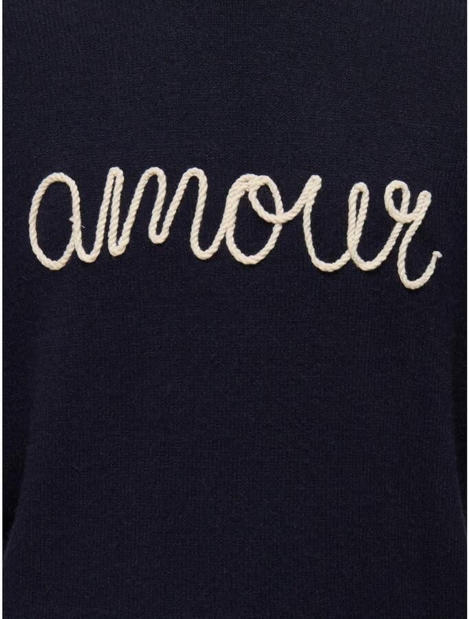 KIDS ONLY Gebreide trui KOGKATIA LS TEXT O-NECK CP KNT