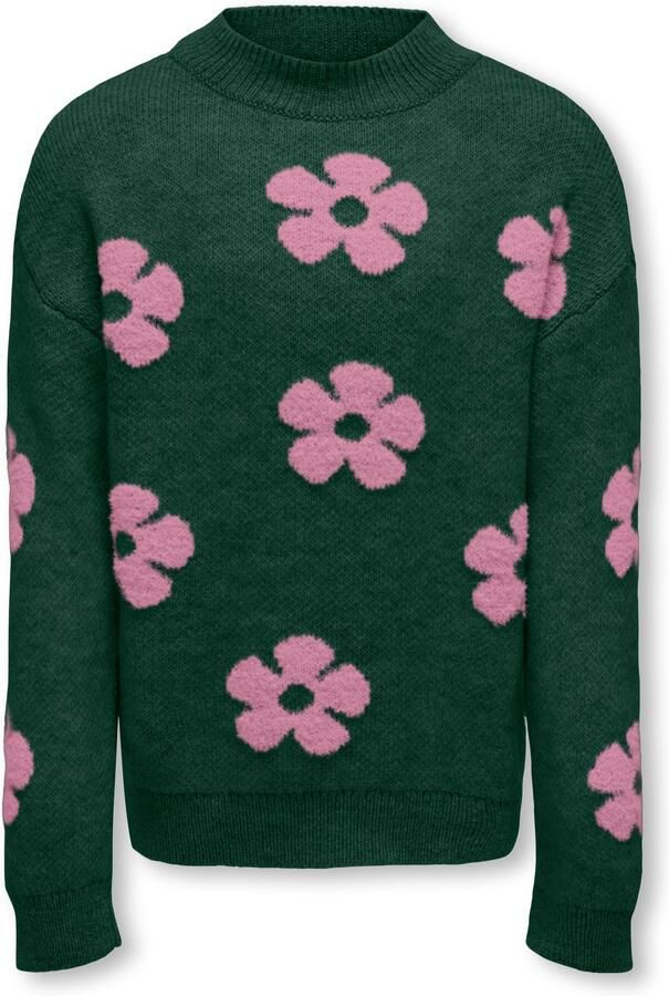 KIDS ONLY Gebreide trui KOGNAJA L S FLOWER PULLOVER KNT - Foto 2