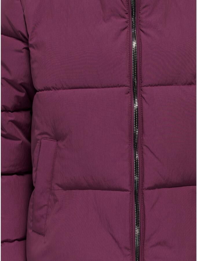 Only Regular fit gewatteerd jack met afneembare capuchon model 'DOLLY'