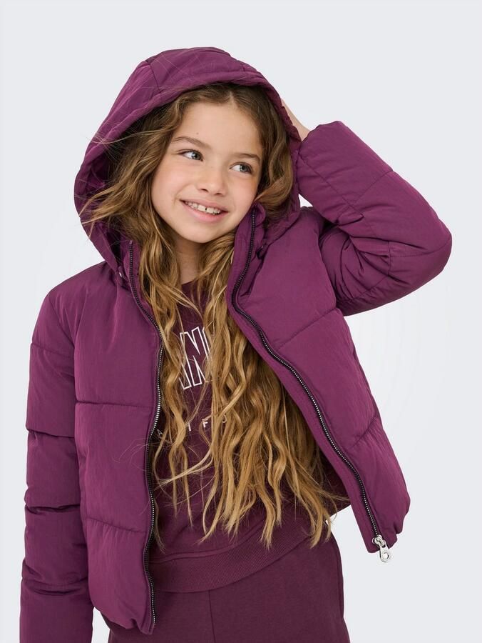 Only Regular fit gewatteerd jack met afneembare capuchon model 'DOLLY' - Foto 2