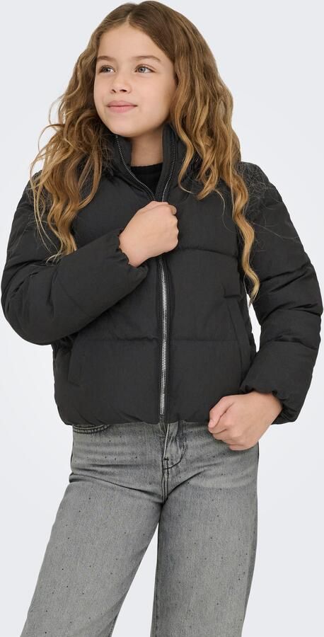 Only Regular fit gewatteerd jack met opstaande kraag en afneembare capuchon model 'DOLLY' - Foto 6