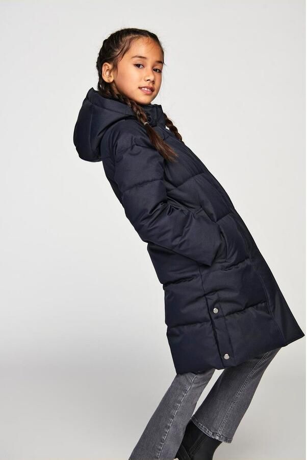 ONLY KIDS GIRL gewatteerde winterjas KOGIRENE donkerblauw - Foto 3