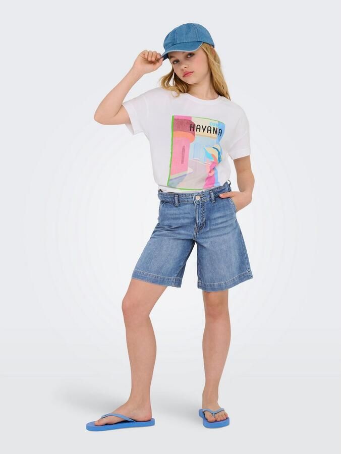 KIDS ONLY Jeansshort KOGCOMET WIDE LONG SHORTS DNM DIA NOOS - Foto 4
