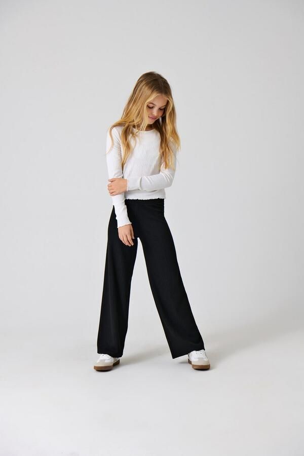 Only Flaired leg broek met elastische band - Foto 7