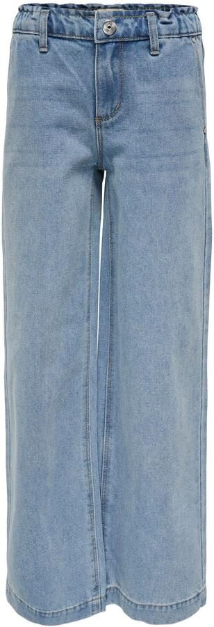 Only KIDS GIRL wide leg jeans KOGCOMET light blue denim Blauw Meisjes Sweat 116 - Foto 5