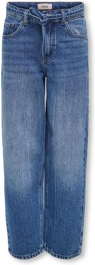 ONLY KIDS GIRL high waist straight leg jeans medium blue denim - Foto 10