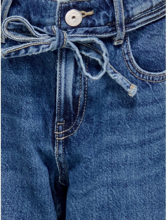 ONLY KIDS GIRL high waist straight leg jeans medium blue denim - Foto 3